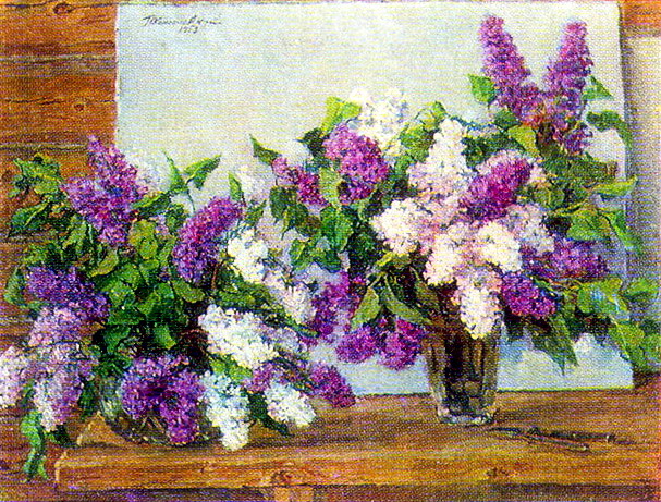 Lilac (1953) Pyotr Konchalovsky tablo - Dekolata