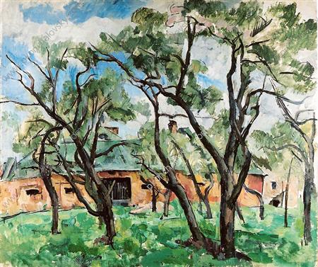 Moscow. Apple orchard. (1921) Pyotr Konchalovsky tablo - Dekolata
