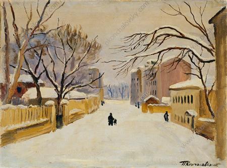 Moscow. Spiridonovka. (1931) Pyotr Konchalovsky tablo - Dekolata