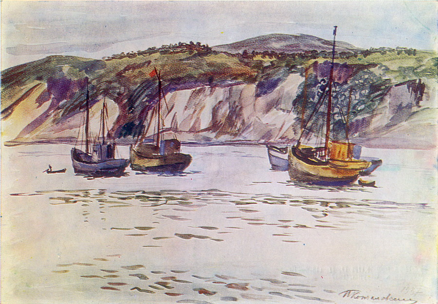 Murmansk. Schooner. (1937) Pyotr Konchalovsky tablo - Dekolata