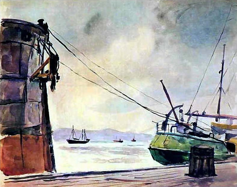 Murmansk. The polar night. (1937) Pyotr Konchalovsky tablo - Dekolata