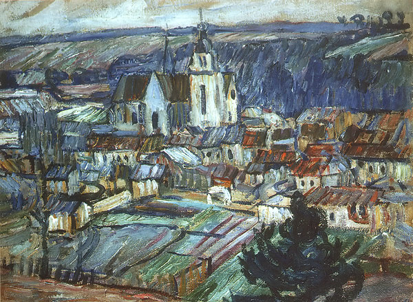 Namur. France. (1908) Pyotr Konchalovsky tablo - Dekolata