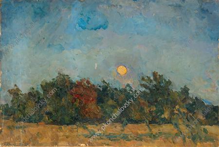Night at the field (1923) Pyotr Konchalovsky tablo - Dekolata