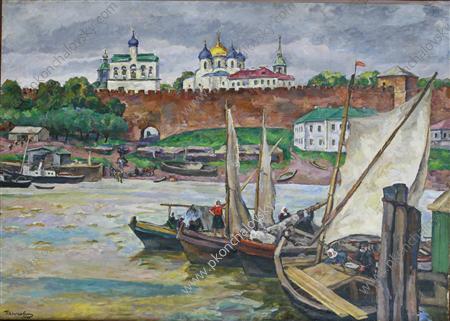 Novgorod (1944) Pyotr Konchalovsky tablo - Dekolata