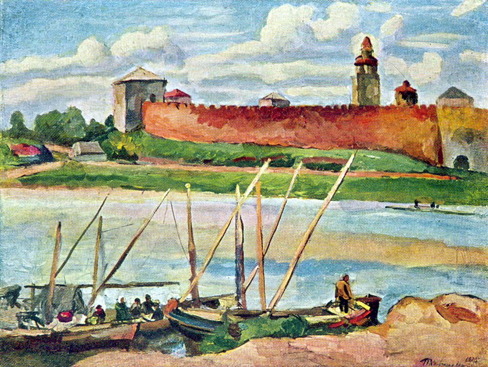 Novgorod Kremlin (Detinets) (1925) Pyotr Konchalovsky tablo - Dekolata