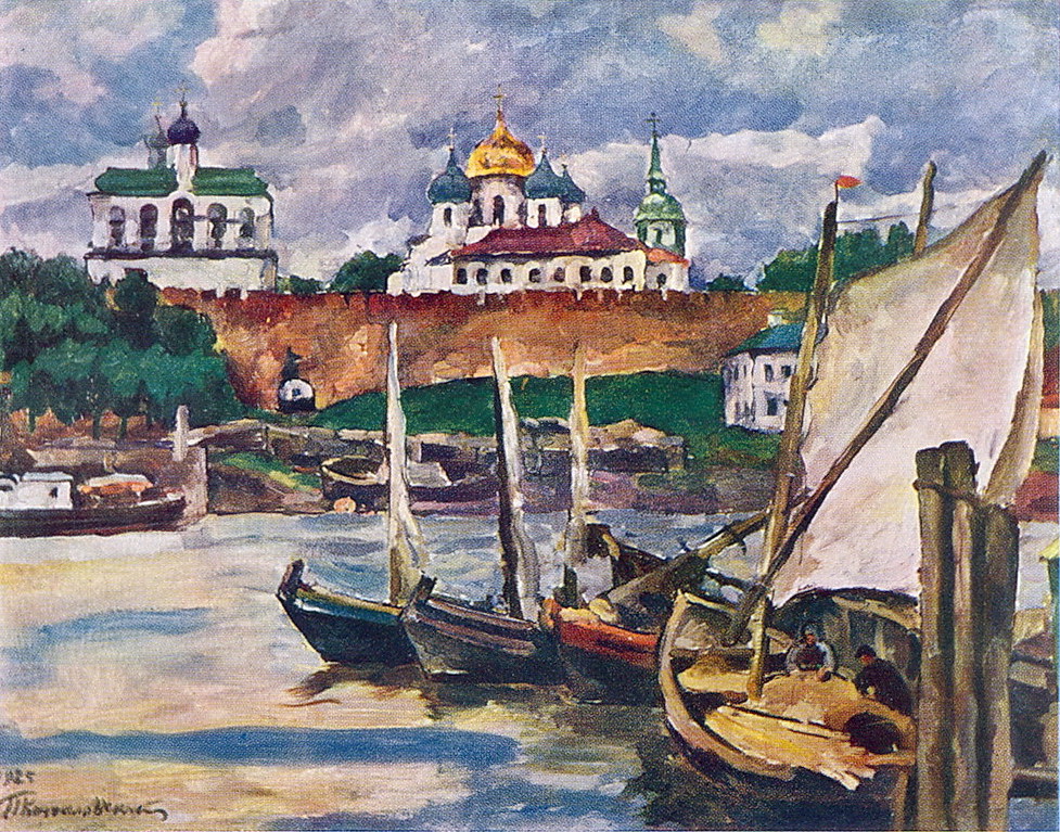 Novgorod. Detinets. (1925) Pyotr Konchalovsky tablo - Dekolata