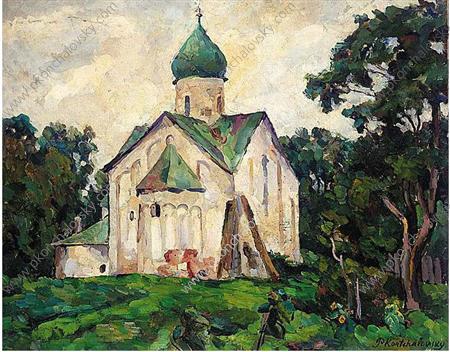 Novgorod. Peter and Paul Church. (1925) Pyotr Konchalovsky tablo - Dekolata