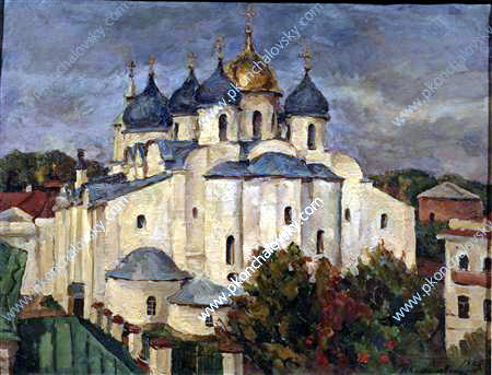 Novgorod. Sophia. (1925) Pyotr Konchalovsky tablo - Dekolata
