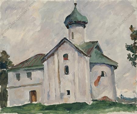 Novgorod. The church. (1925) Pyotr Konchalovsky tablo - Dekolata