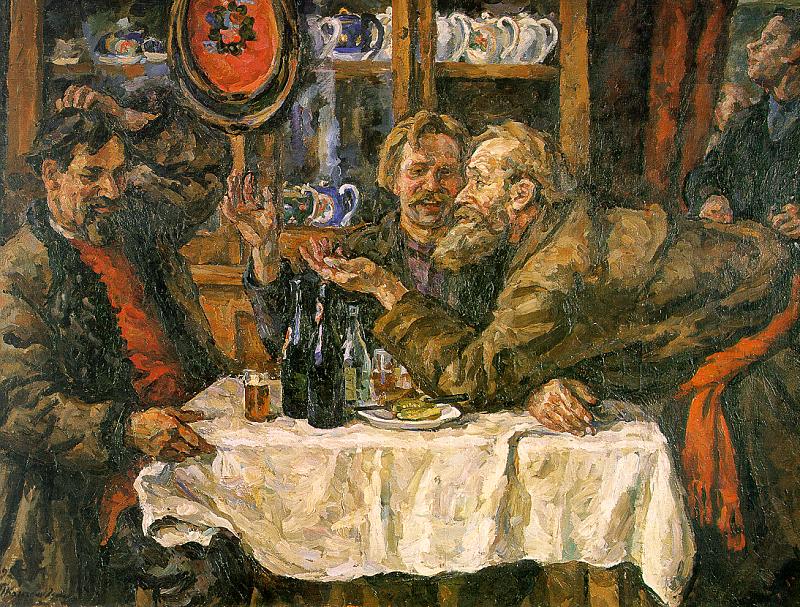 Novgorodians (1925) – Pyotr Konchalovsky Tablo