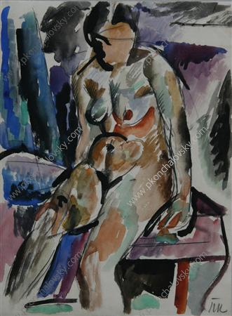 Nude (1916) Pyotr Konchalovsky tablo - Dekolata
