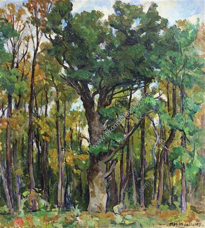Oaks in the park (1922) Pyotr Konchalovsky tablo - Dekolata