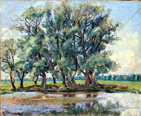 Okorokovo. Pond. (1946) Pyotr Konchalovsky tablo - Dekolata
