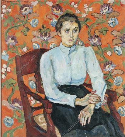 Pasha on flowers (1909) Pyotr Konchalovsky tablo - Dekolata