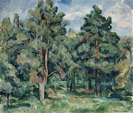 Pines, lit by the sun (1920) Pyotr Konchalovsky tablo - Dekolata