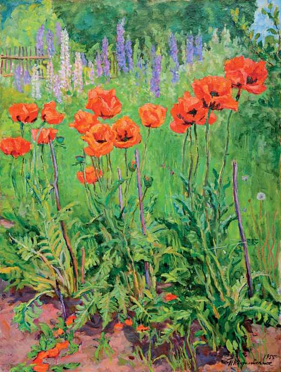 Poppies (1955) Pyotr Konchalovsky tablo - Dekolata