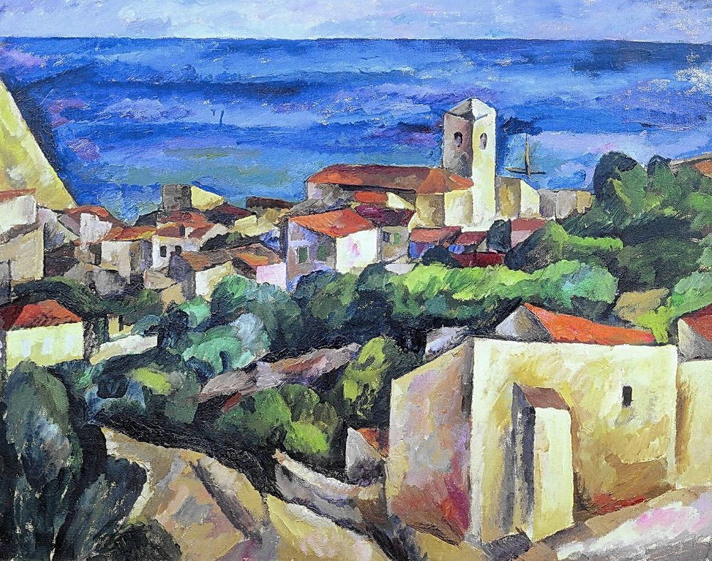 Port of Siena (1912) Pyotr Konchalovsky tablo - Dekolata