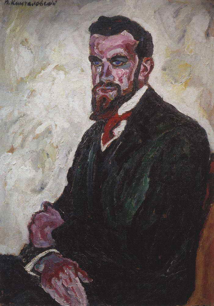 Portrait of Dmitry Petrovich Konchalovsky historian, brother of the artist (1909) Pyotr Konchalovsky tablo - Dekolata