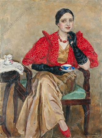 Portrait of G. A. Egorova (1934) Pyotr Konchalovsky tablo - Dekolata
