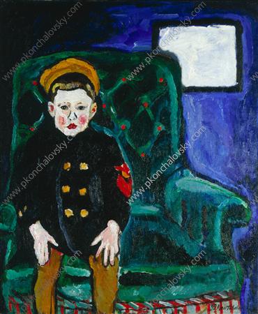 Portrait of M. P. Konchalovsky in naval uniform (1910) Pyotr Konchalovsky tablo - Dekolata