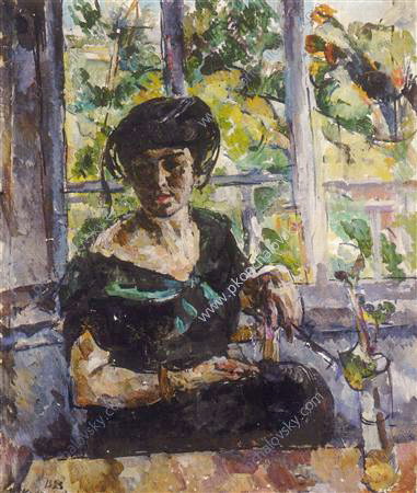 Portrait of Pascar (1923) Pyotr Konchalovsky tablo - Dekolata