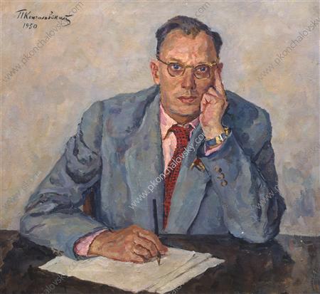 Portrait of Peter Andreievich Pavlenko (1950) Pyotr Konchalovsky tablo - Dekolata