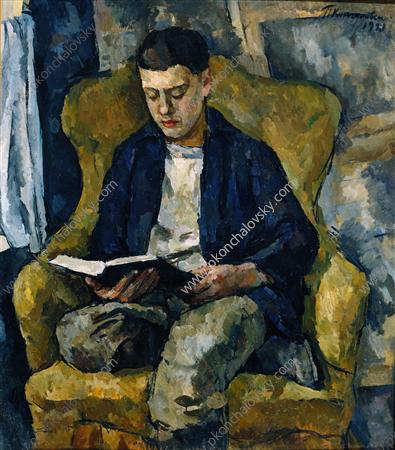 Portrait of Pyotr Konchalovsky, the son of the artist (1921) – Pyotr Konchalovsky Tablo