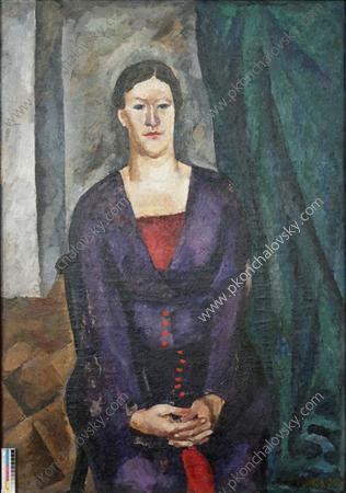 Portrait of Sofia Petrovna Konchalovskaya (1912) Pyotr Konchalovsky tablo - Dekolata