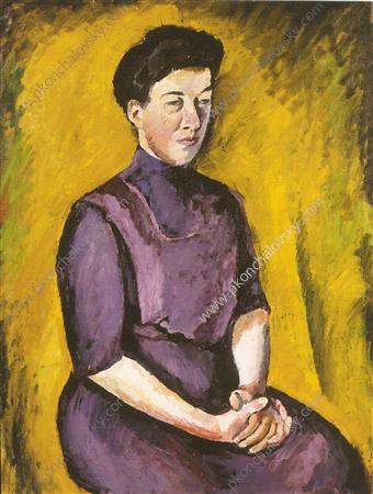 Portrait of Zinaida Konchalovskaya (1911) Pyotr Konchalovsky tablo - Dekolata