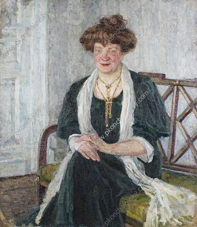 Portrait of Zinaida Kozhukhovskaya (1906) Pyotr Konchalovsky tablo - Dekolata
