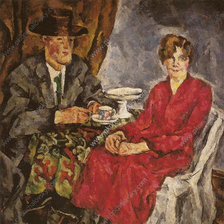 Portrait of a pianists Verigin (1918) – Pyotr Konchalovsky Tablo