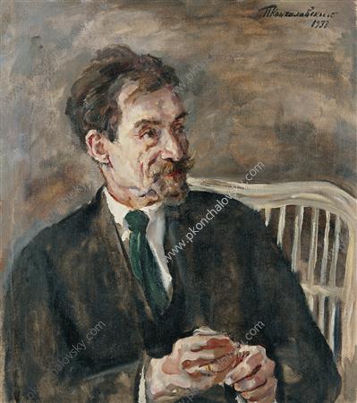 Portrait of an art critic V. A. Nikolsky (1933) – Pyotr Konchalovsky Tablo