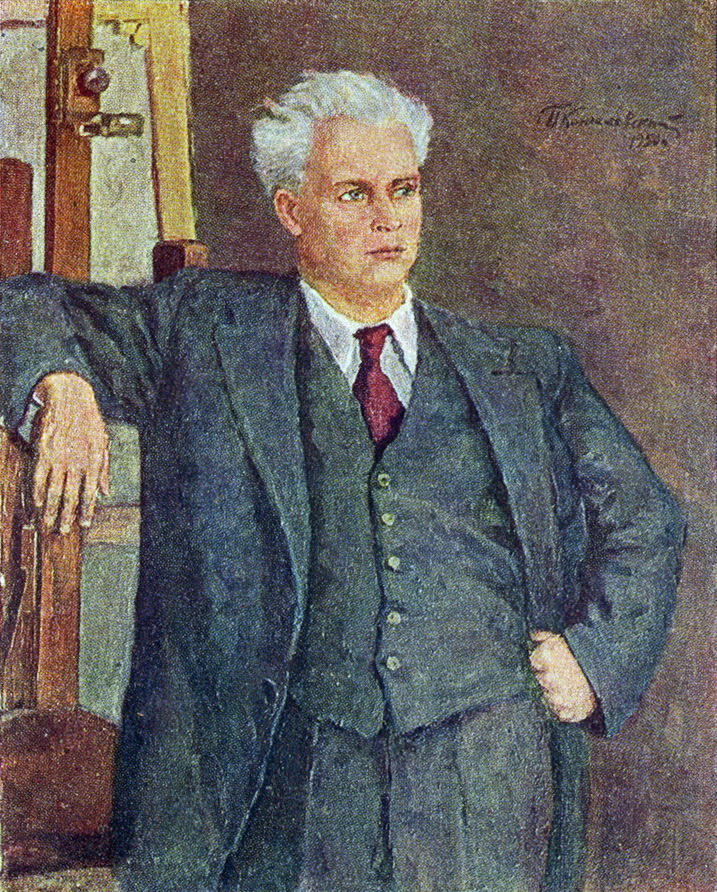 Portrait of film director Alexander Petrovich Dovzhenko (1950) Pyotr Konchalovsky tablo - Dekolata