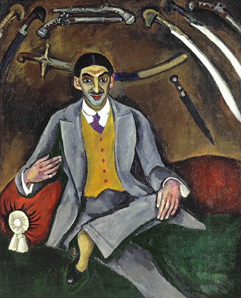 Portrait of the Painter, G. B. Yakulov (1910) Pyotr Konchalovsky tablo - Dekolata