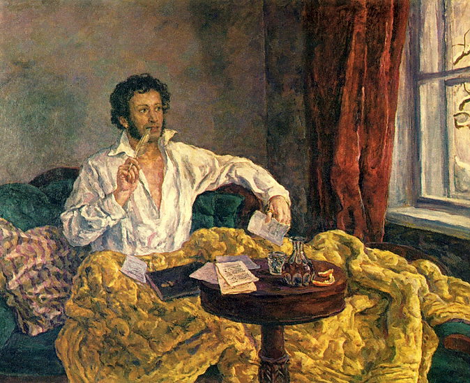 Pushkin at the Mikhailovsky Pyotr Konchalovsky tablo - Dekolata