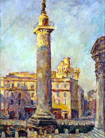 Rome. Column of Trajan. (1924) Pyotr Konchalovsky tablo - Dekolata