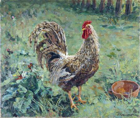 Rooster (1954) Pyotr Konchalovsky tablo - Dekolata