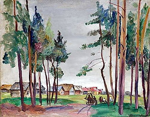 Rural Landscape (1931) Pyotr Konchalovsky tablo - Dekolata