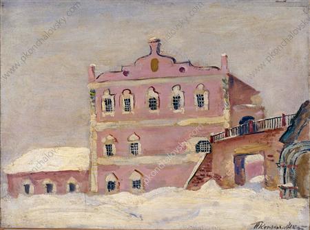 Ryazan. House of Oleg. (1931) Pyotr Konchalovsky tablo - Dekolata