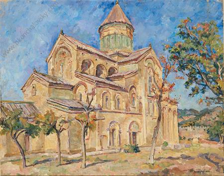 Saint Tshaveli. Mtskheta. (1927) Pyotr Konchalovsky tablo - Dekolata