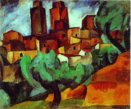 San Gimignano (1912) Pyotr Konchalovsky tablo - Dekolata