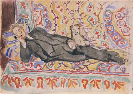 Sketch of portrait of Vsevolod Meyerhold (1938) Pyotr Konchalovsky tablo - Dekolata