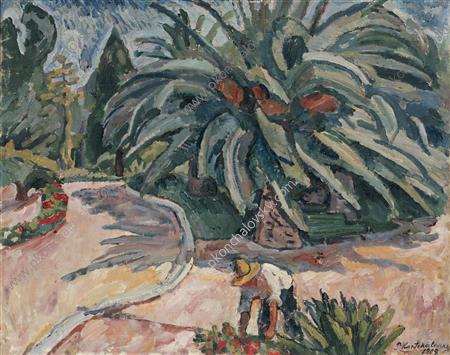 South of France. Palma. (1908) Pyotr Konchalovsky tablo - Dekolata