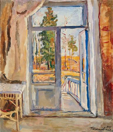 Spring. Open door on the balcony. (1948) Pyotr Konchalovsky tablo - Dekolata