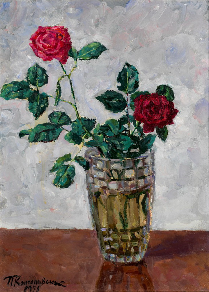 Still Life with Flowers (1955) Pyotr Konchalovsky tablo - Dekolata