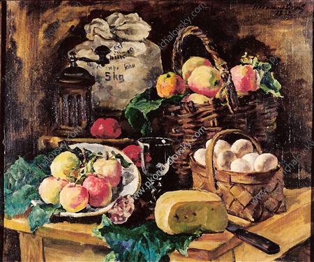 Still Life with a fly. Every victuals. (1932) Pyotr Konchalovsky tablo - Dekolata