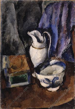 Still Life with a jug (1910) Pyotr Konchalovsky tablo - Dekolata