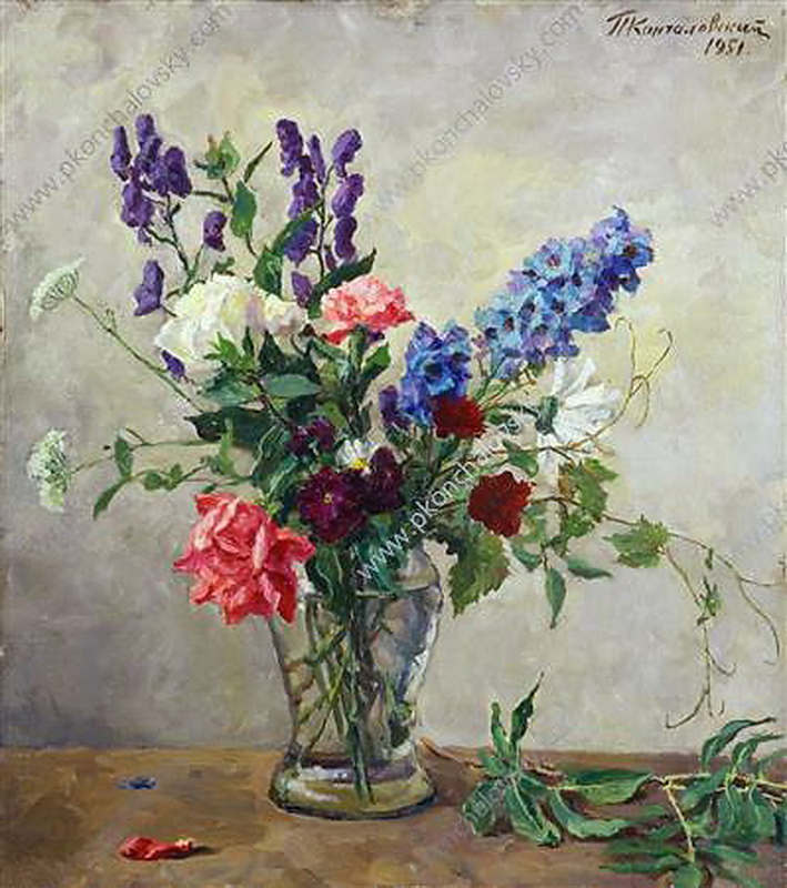 Still Life. A small bouquet. (1951) Pyotr Konchalovsky tablo - Dekolata