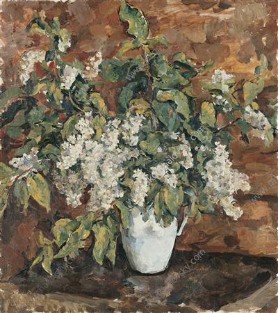 Still Life. Bird cherry. (1932) Pyotr Konchalovsky tablo - Dekolata