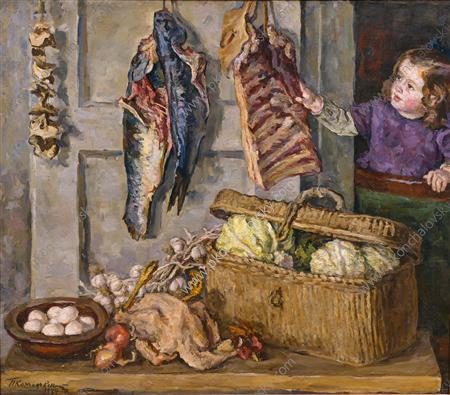Still Life. Every victuals. (1944) Pyotr Konchalovsky tablo - Dekolata